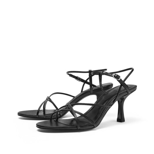 Open Toe Sandals Slim Heel