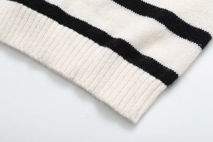 Loose Striped Knitted Sweater