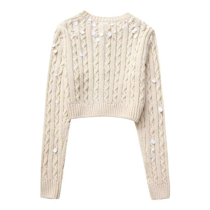 Slim-fit Sequined Sweater