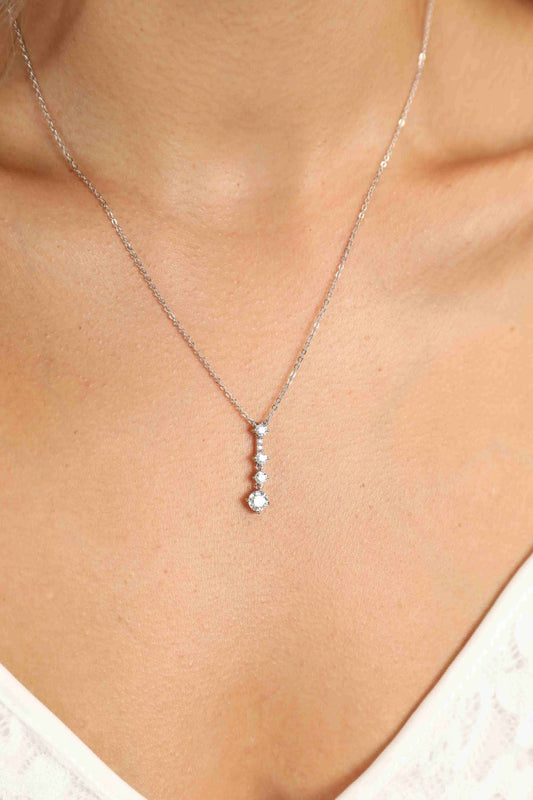 Multi-Moissanite Pendant Necklace