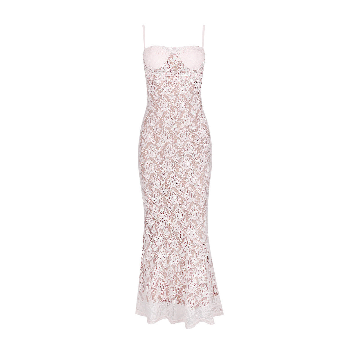 Lace Strap - Slim Fit Backless Dress