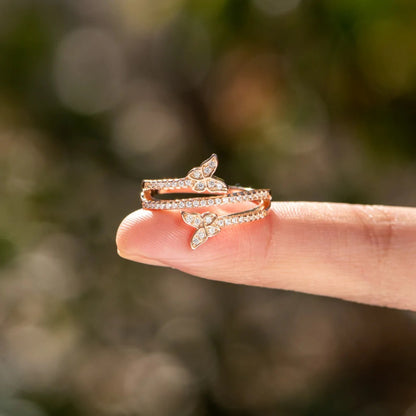 Zircon Butterfly Ring