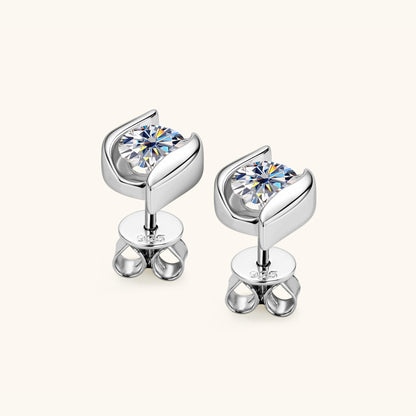 High-grade Moissanite Stud Earrings